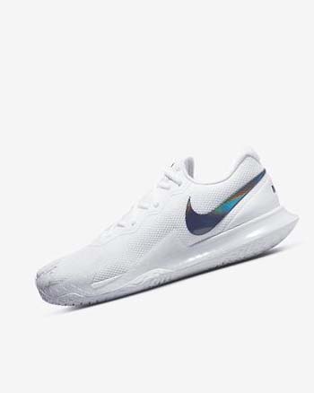 Zapatos Tennis Nike Court Zoom Vapor Cage 4 Rafa Hombre Blancas Negras | CR5535