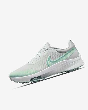 Zapatos de Golf Nike Air Zoom Infinity Tour NEXT% Hombre Blancas Verde Menta Plateadas Turquesa | CR3255