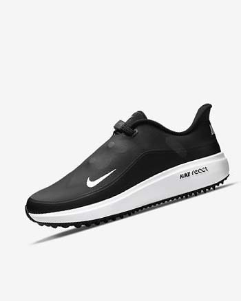 Zapatos de Golf Nike React Ace Tour Mujer Negras Metal Gris Oscuro Blancas | CR5516