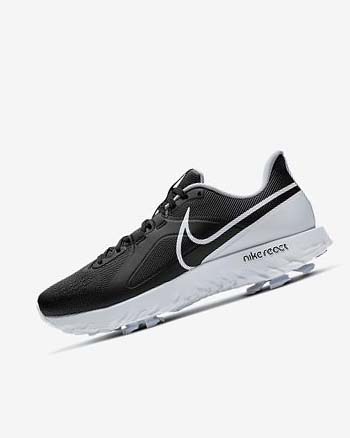 Zapatos de Golf Nike React Infinity Pro Mujer Negras Metal Plateadas Blancas | CR4686