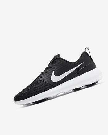 Zapatos de Golf Nike Roshe G Mujer Negras Blancas Metal Blancas | CR2326